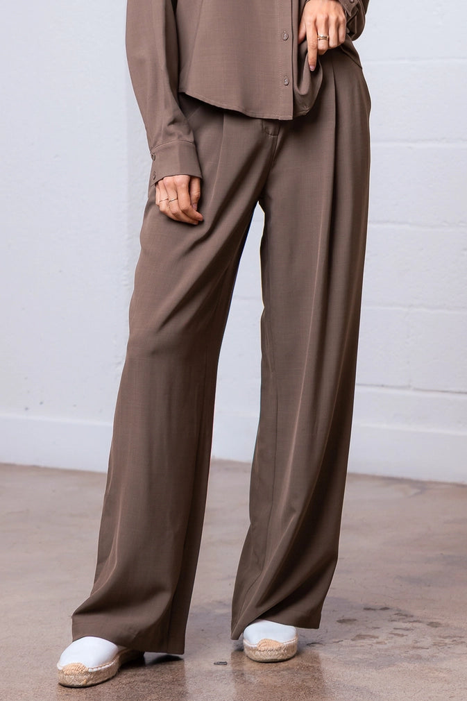 Mocha Straight Leg Pants