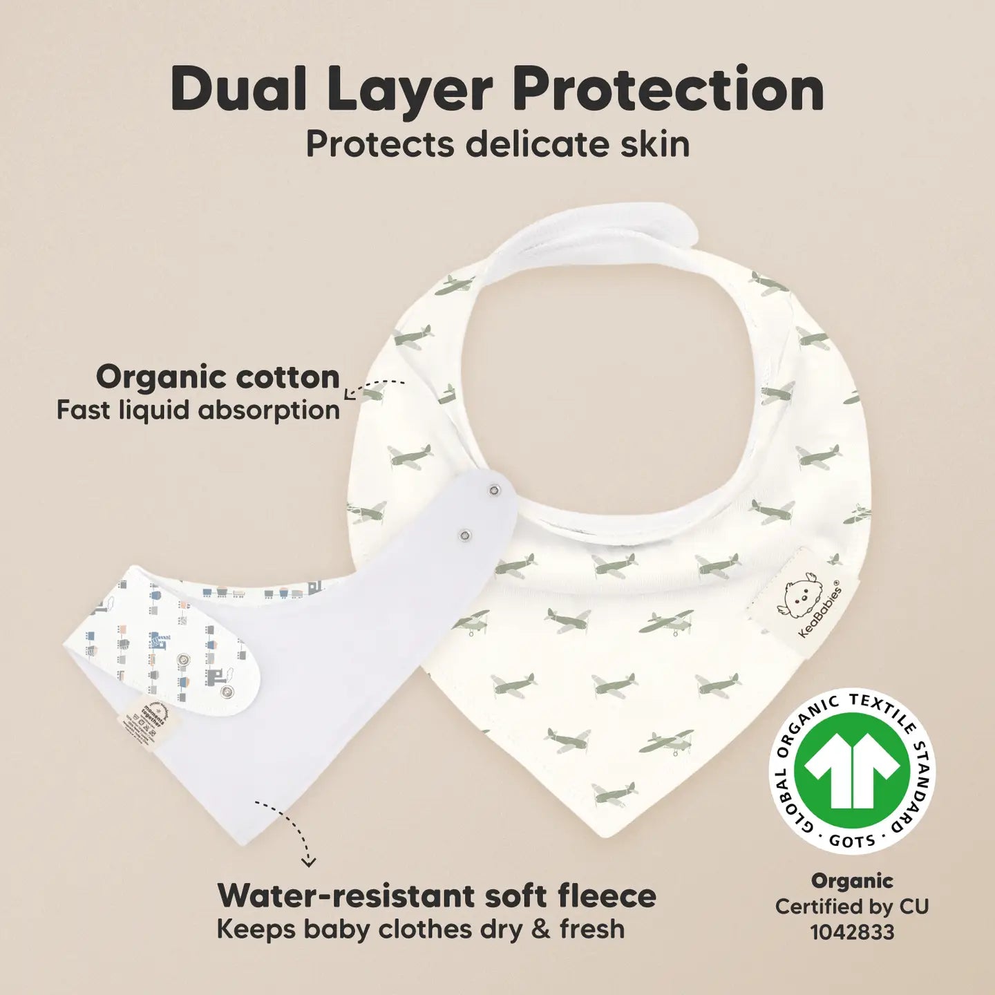 8-Pack Baby Bandana Bibs