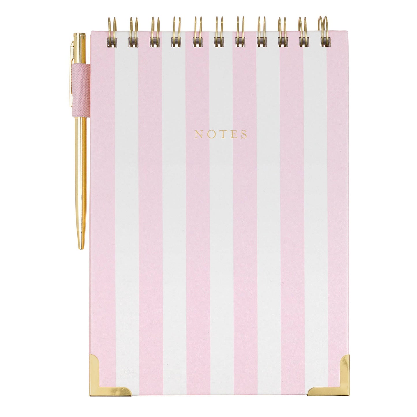 LAURA ASHLEY - PINK STRIPES GARDEN BLOOMS STENO PAD
