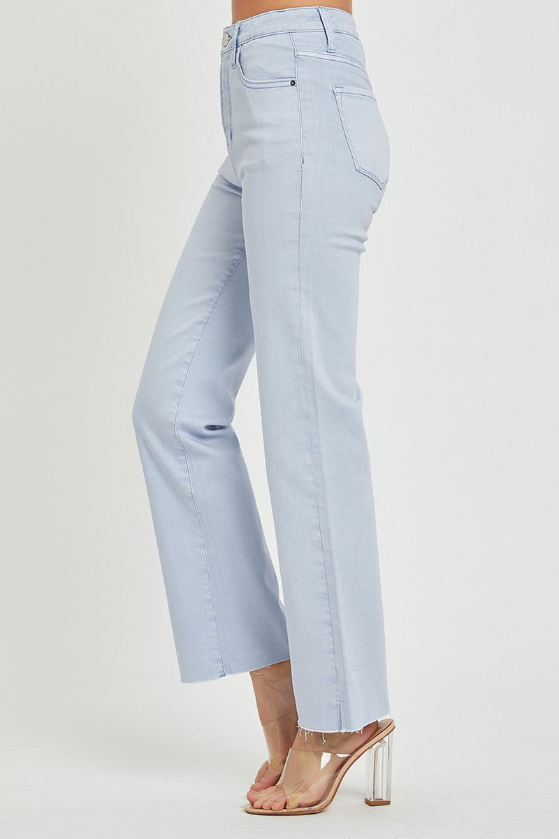 Risen Ice Blue Straight Leg Pants