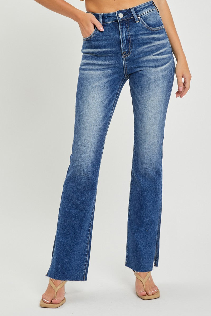 Plus High Rise Raw Hem