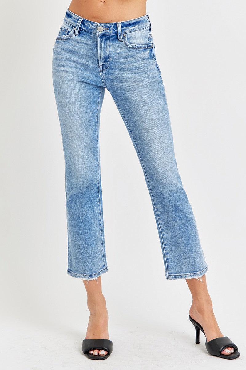 Risen Low Risen Crop Jeans