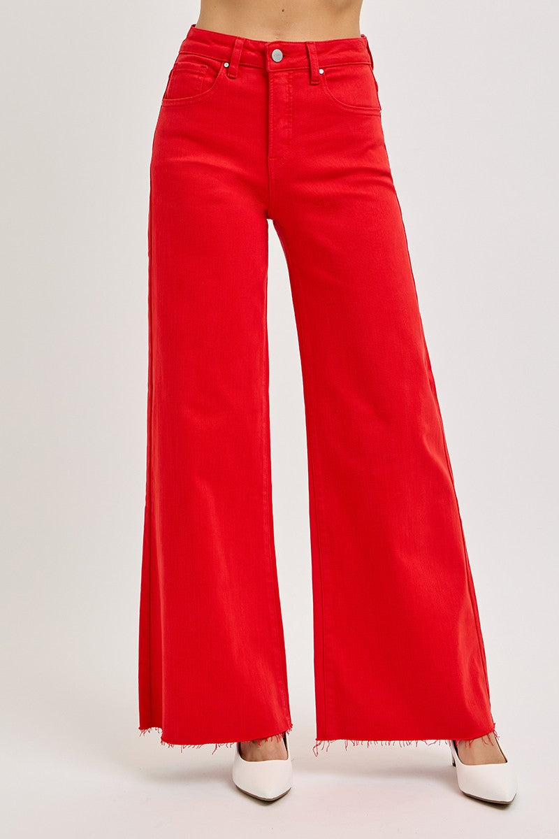 Risen High Rise-Wide Leg-Palazzo Jeans