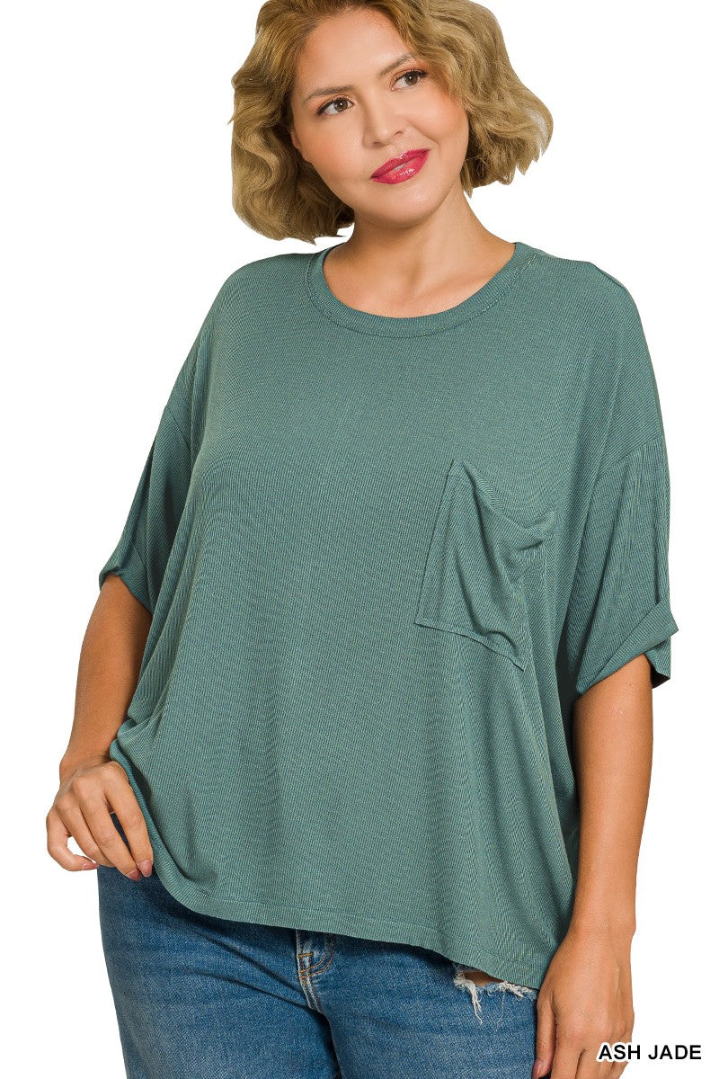 Plus Ash Jade Top