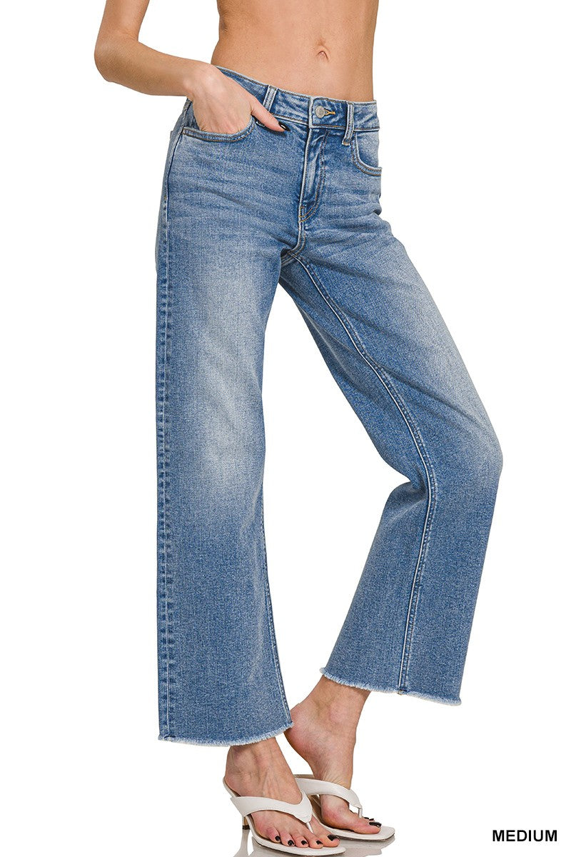 Zenana High Waist Straight Leg Jeans