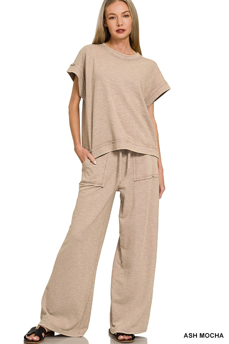 Ash Mocha Two-Piece Set