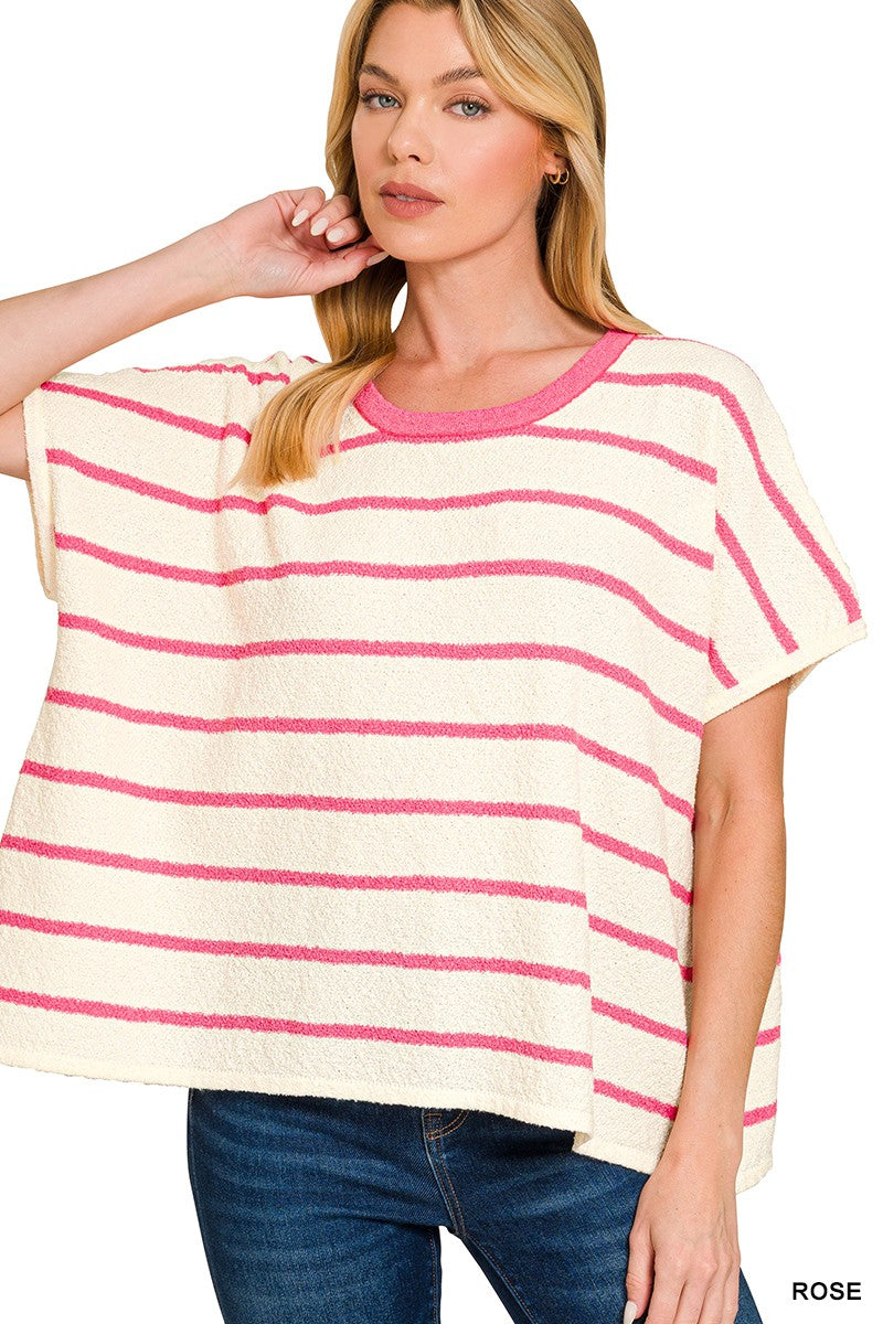 Rose Stripe Top