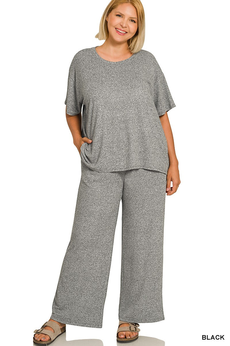 Plus Black Mélange Set