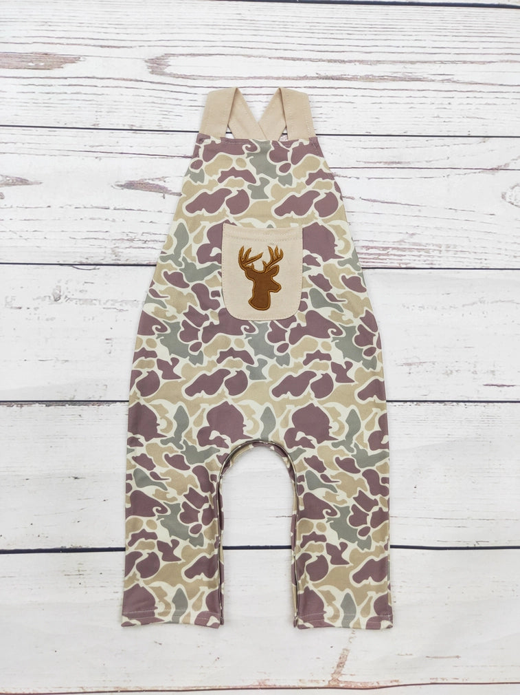 Baby Boy Camouflage Deer Overalls