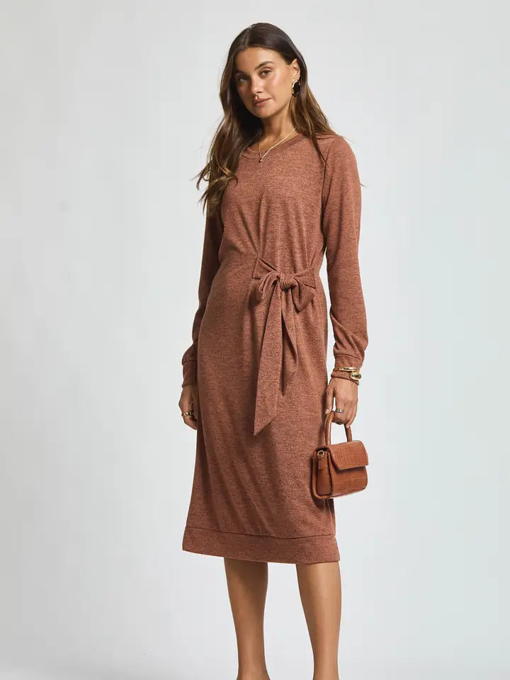 Pumpkin Spice Hacci Knit Tunic Dress