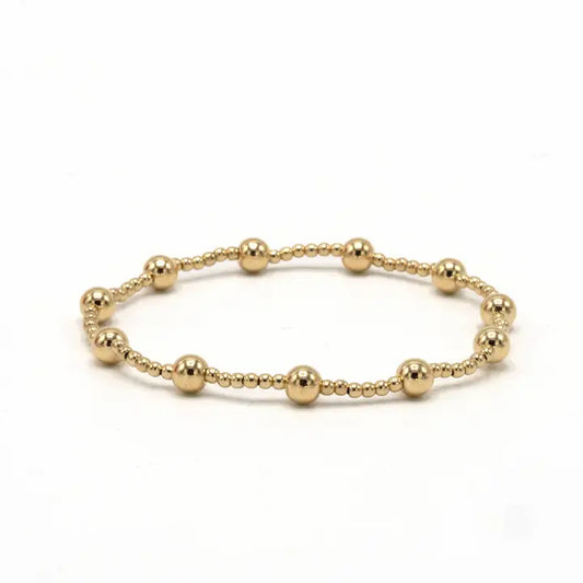 The Malibu 2*5 14k Gold-filled Beaded Bracelet