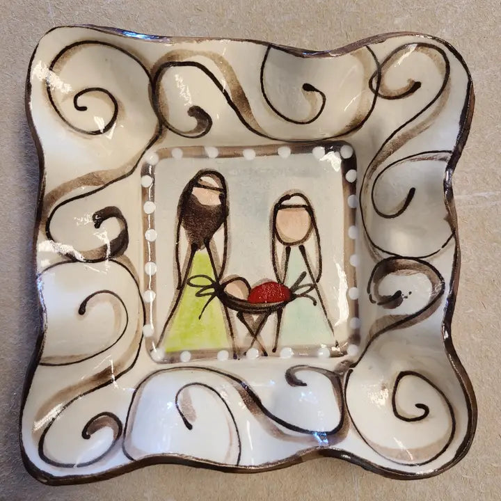 Condiment Bowl (Swirl Nativity)