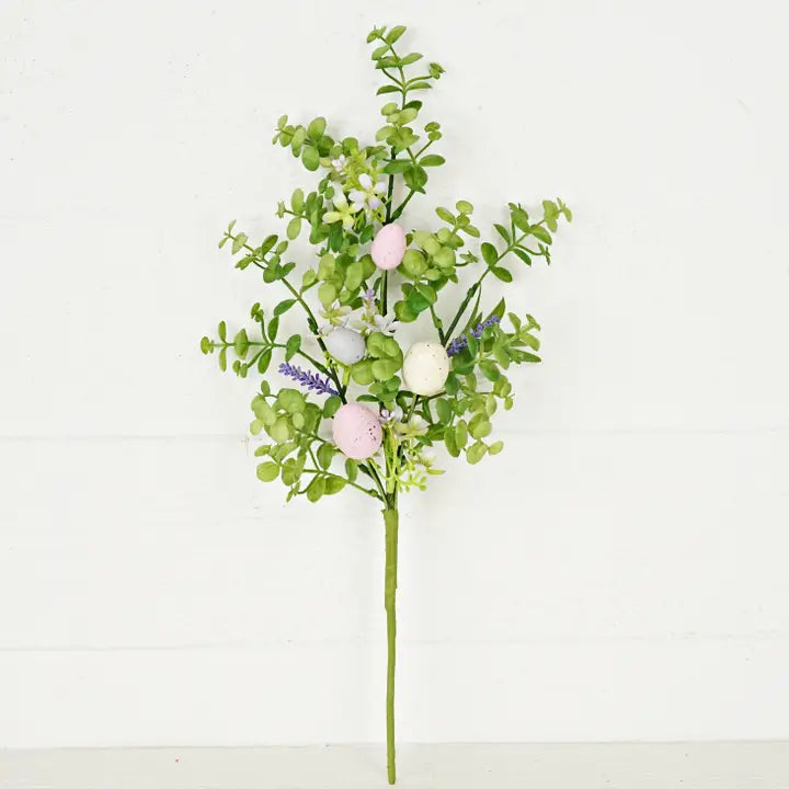 18 inch Spring Flowers with Easter Eggs
