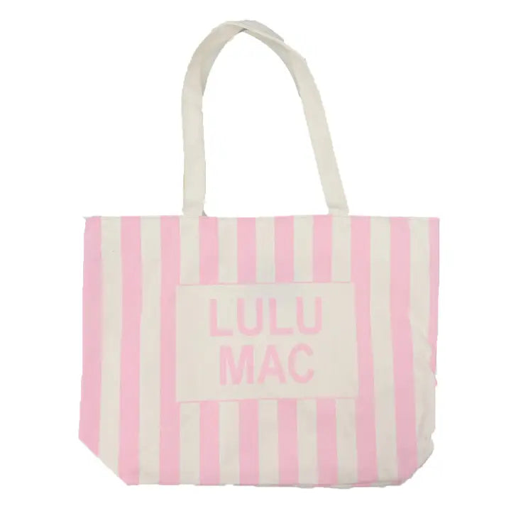 Lulu Mac Pink Tote Canvas Bag