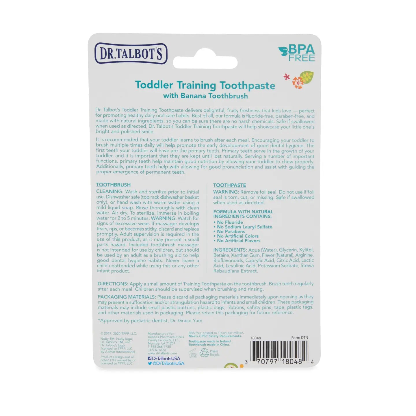 Toddler Training Toothpaste with Silicone Banana