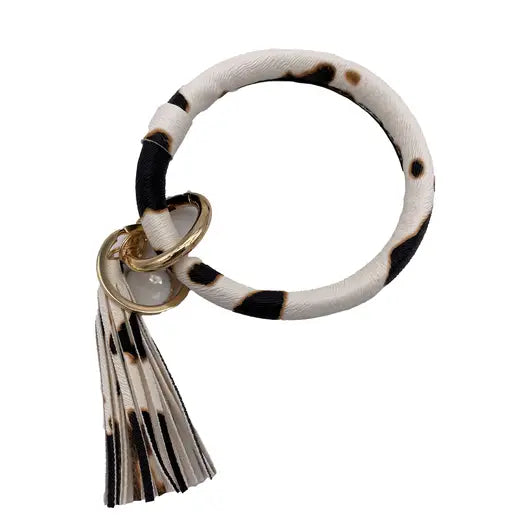 Cow Wristlet Key Chain