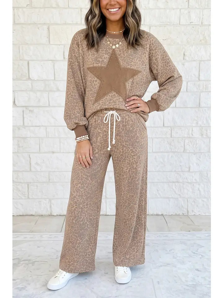 Leopard Print Star Patch Set