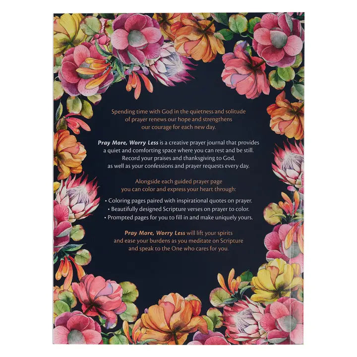 A Coloring Prayer Journal; Pray More Worry Less