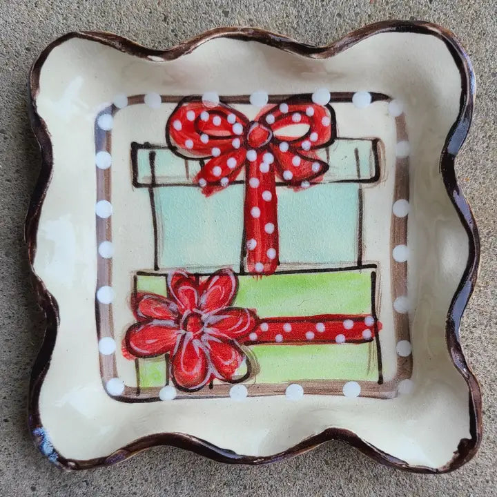 Small Candle Plate (Presents)