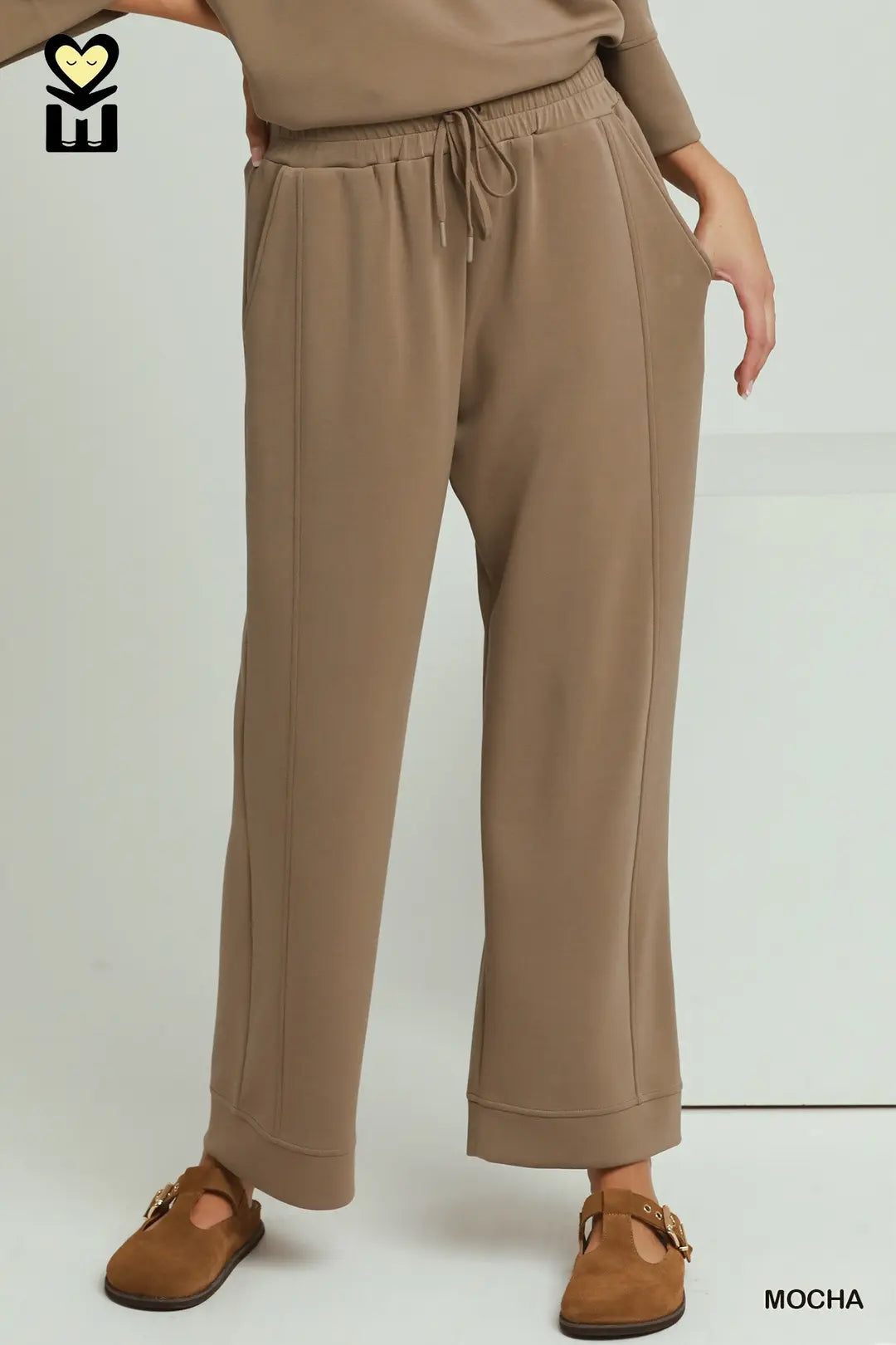 Mocha Wide Leg Pants