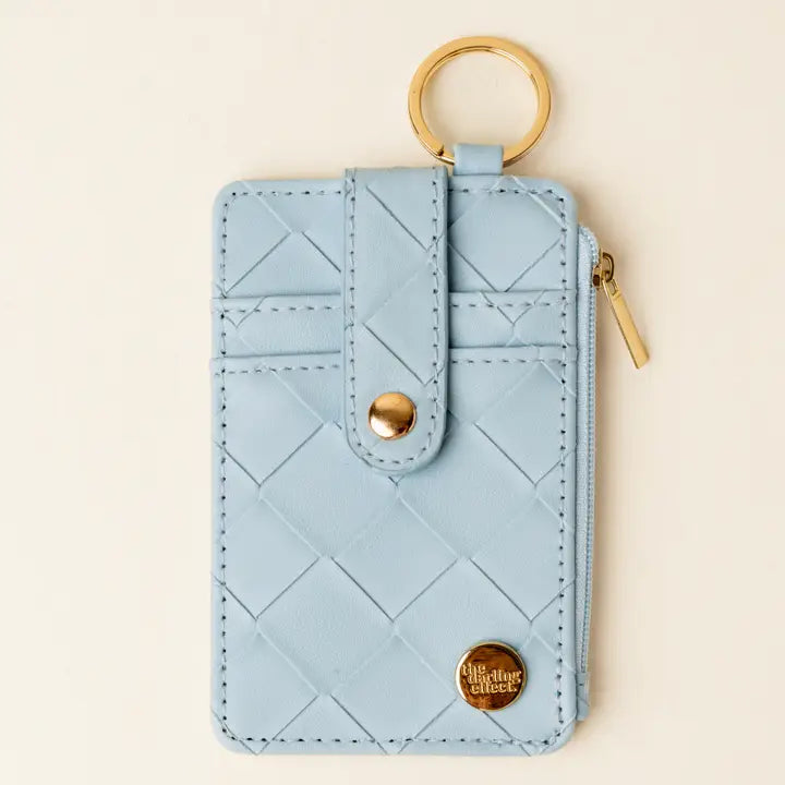 Blue Woven Keychain