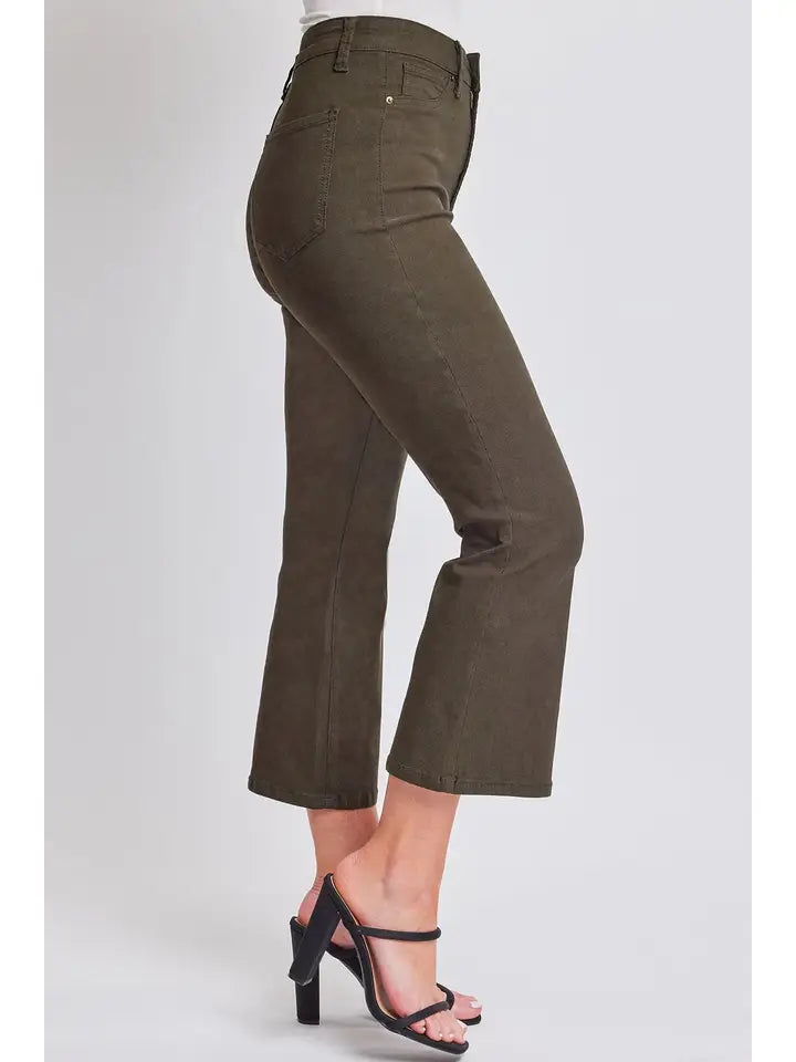 Dkoli Hyperstretch Cropped Kick Flare Pants