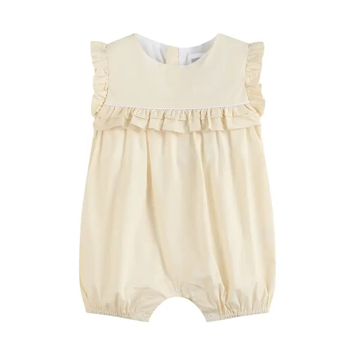 Light Yellow Ruffle Jumper Romper