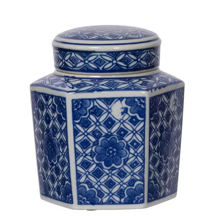 Blue & White Porcelain Decorative Jars