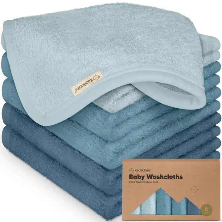 6-Pack Baby Wash Cloths - Depths