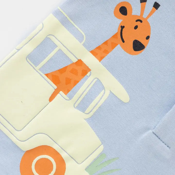 Organic Safari Giraffe Baby Bodysuit