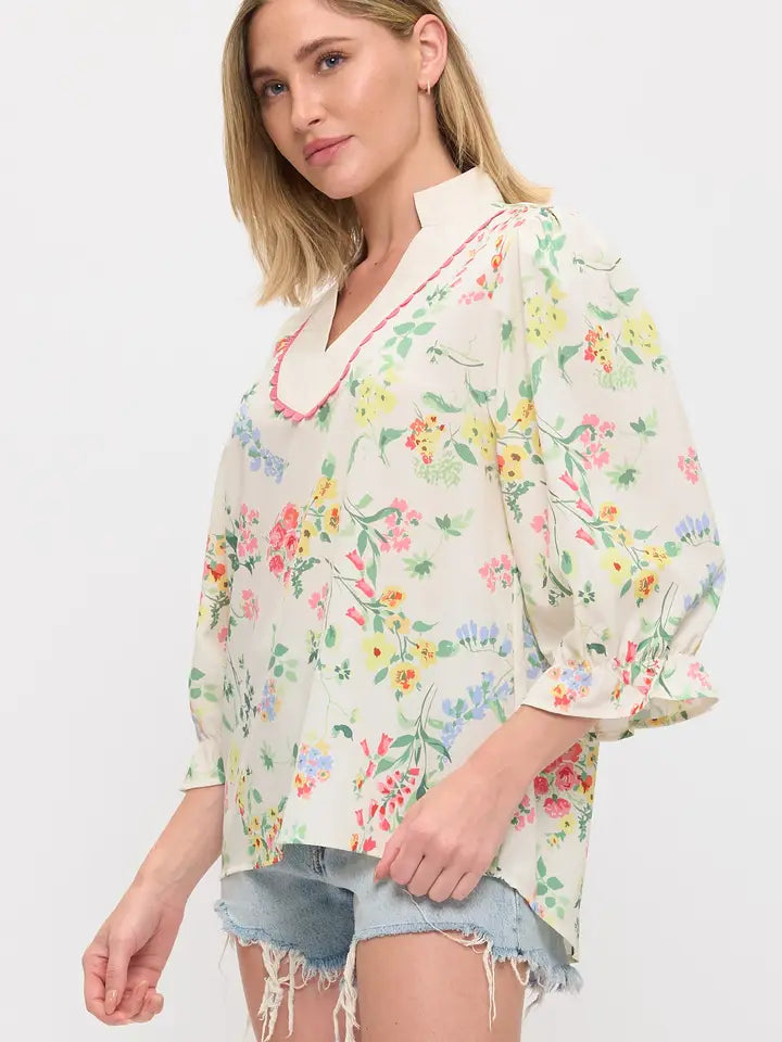 Floral Blouse Top