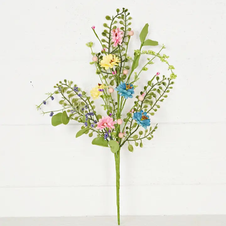 18 inch Bush-Spring Mix Hibiscus Blossom, Spring Floral