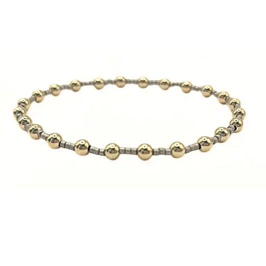 Coastal Pewter Gold-filled Waterproof Bracelet