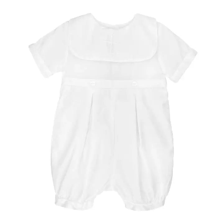 Embroidered Cross Romper