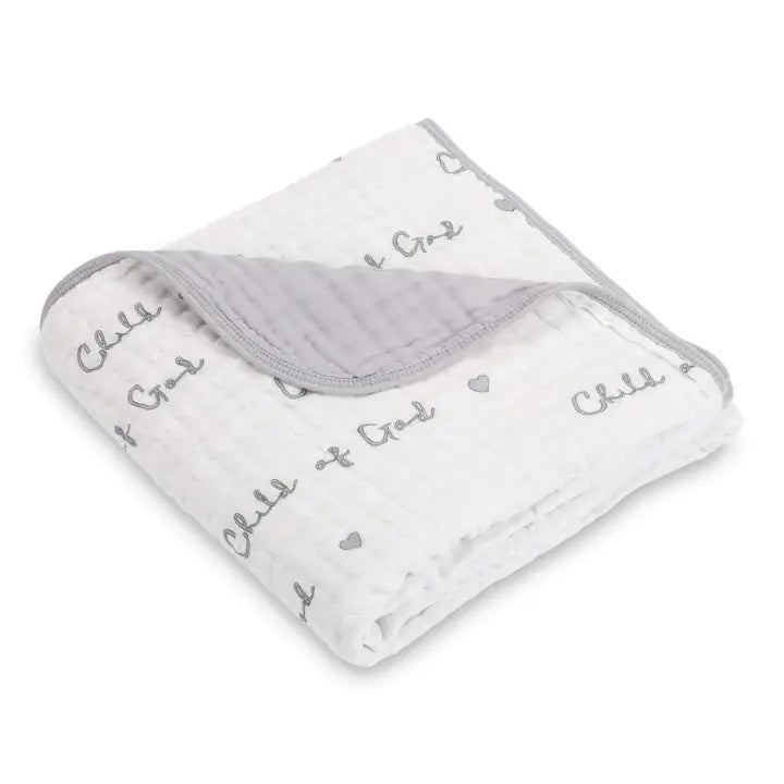 Muslin Quilt Baby Blanket - Child of God