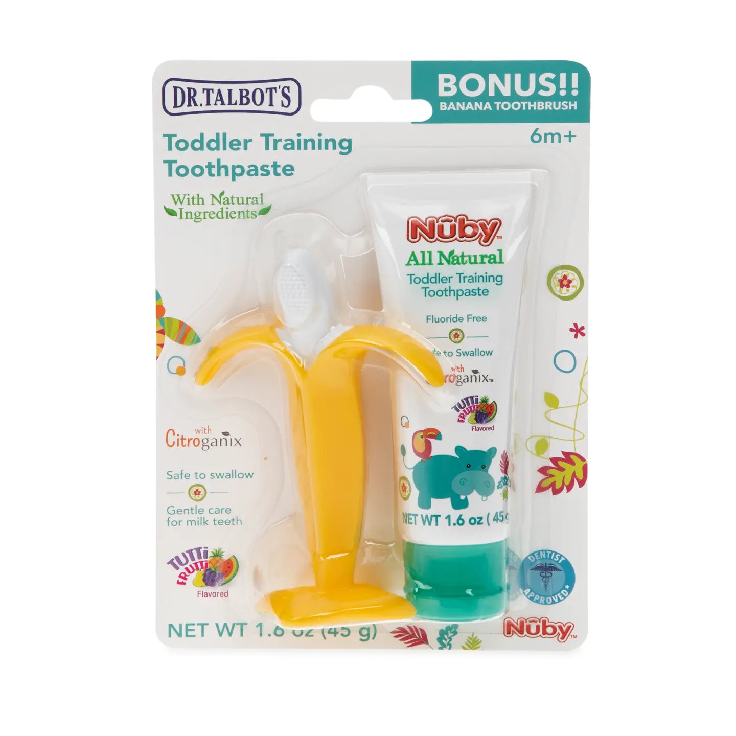 Toddler Training Toothpaste with Silicone Banana