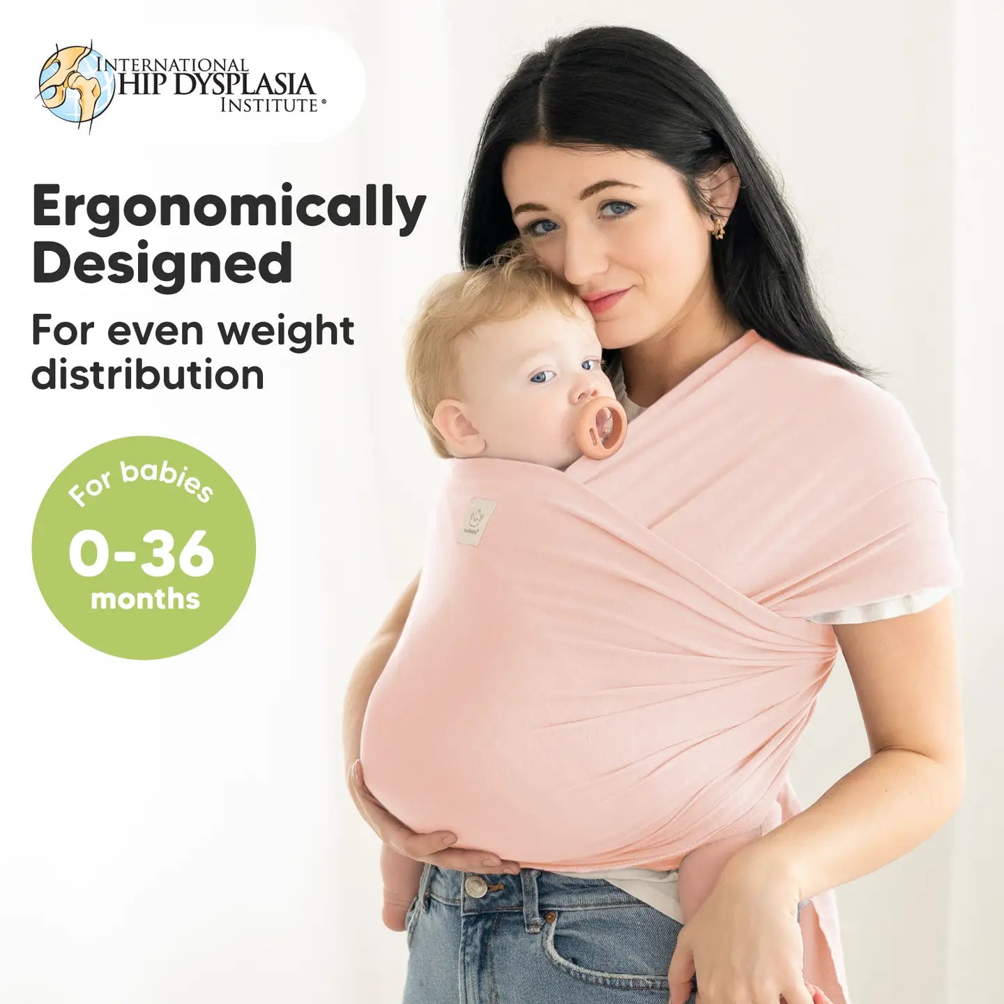 Dusty Pink Baby Wrap Carrier