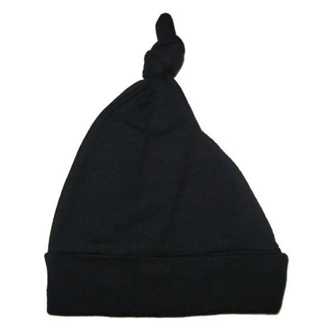 Black Knotted Baby Cap