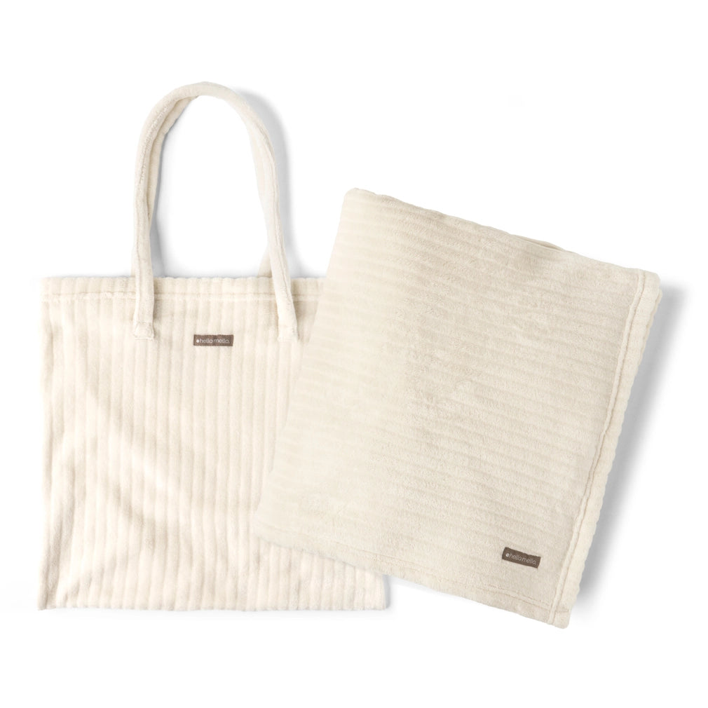 Cream On My Way Blanket Tote