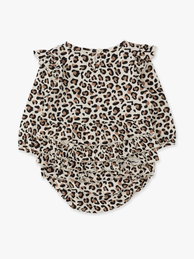 Girls Classic Leopard Knit Bubble