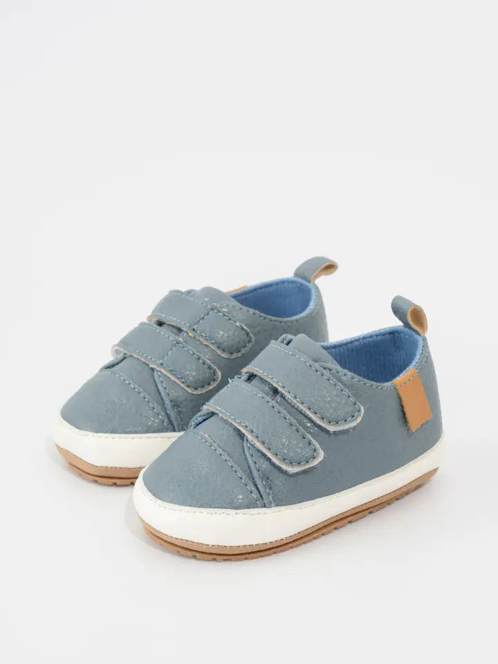 Double Strap Baby Shoe Blue