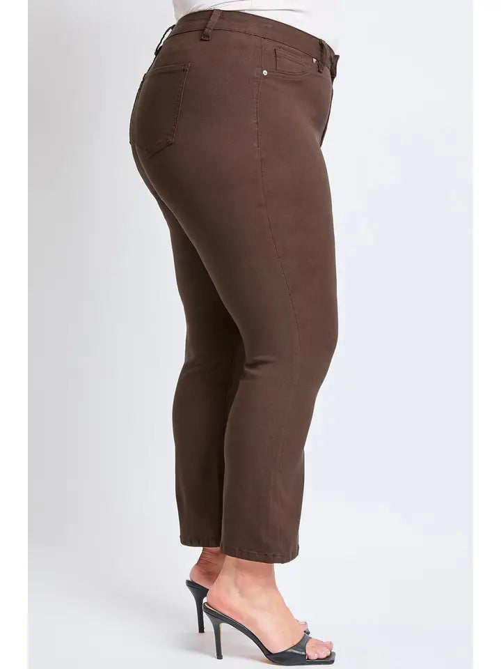 Plus Coco Hyperstretch Cropped Kick Crop Flare Pants