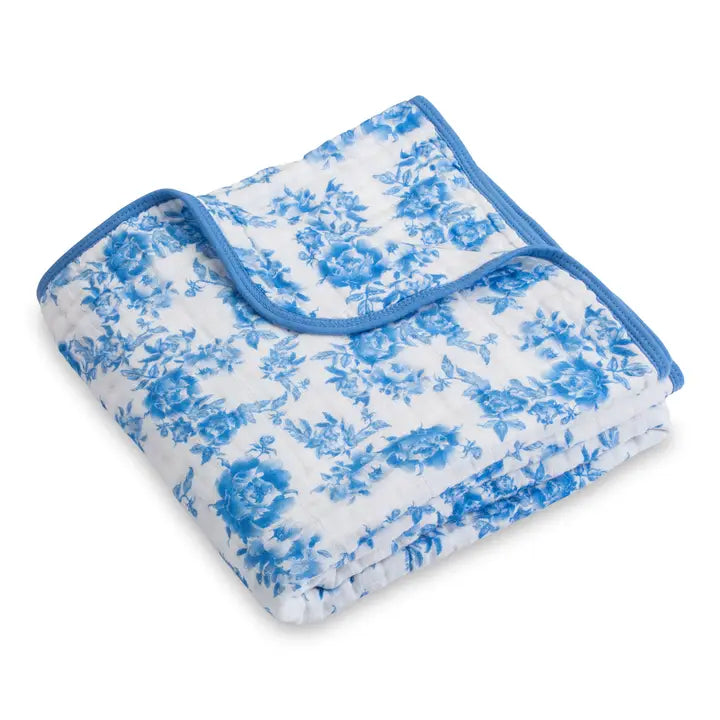 Muslin Quilt Baby Blanket - Peony
