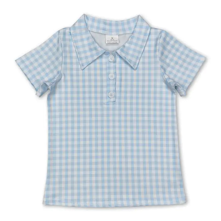 Light Blue Stripped Polo Shirt