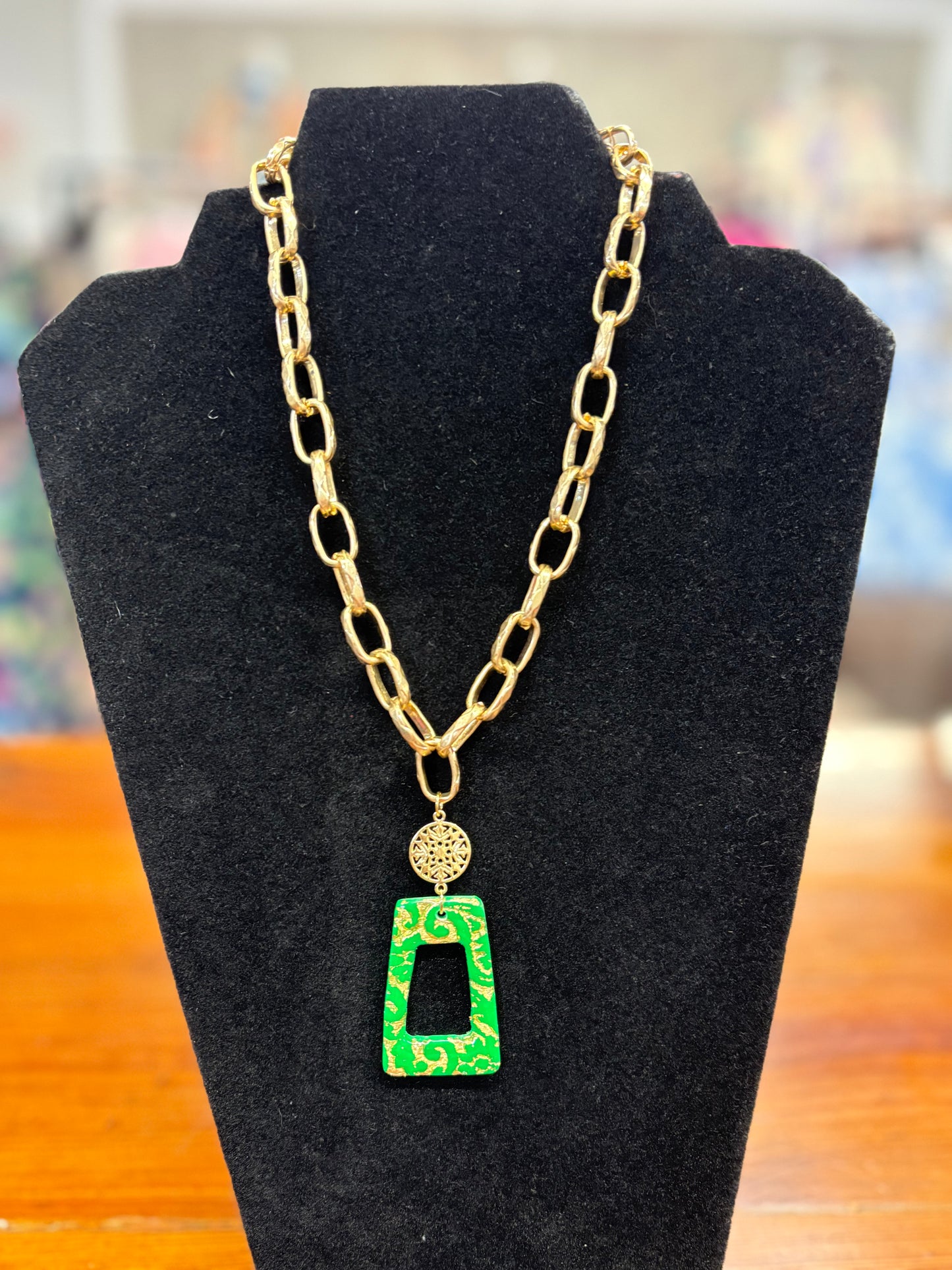Emerald Garden Statement Necklace