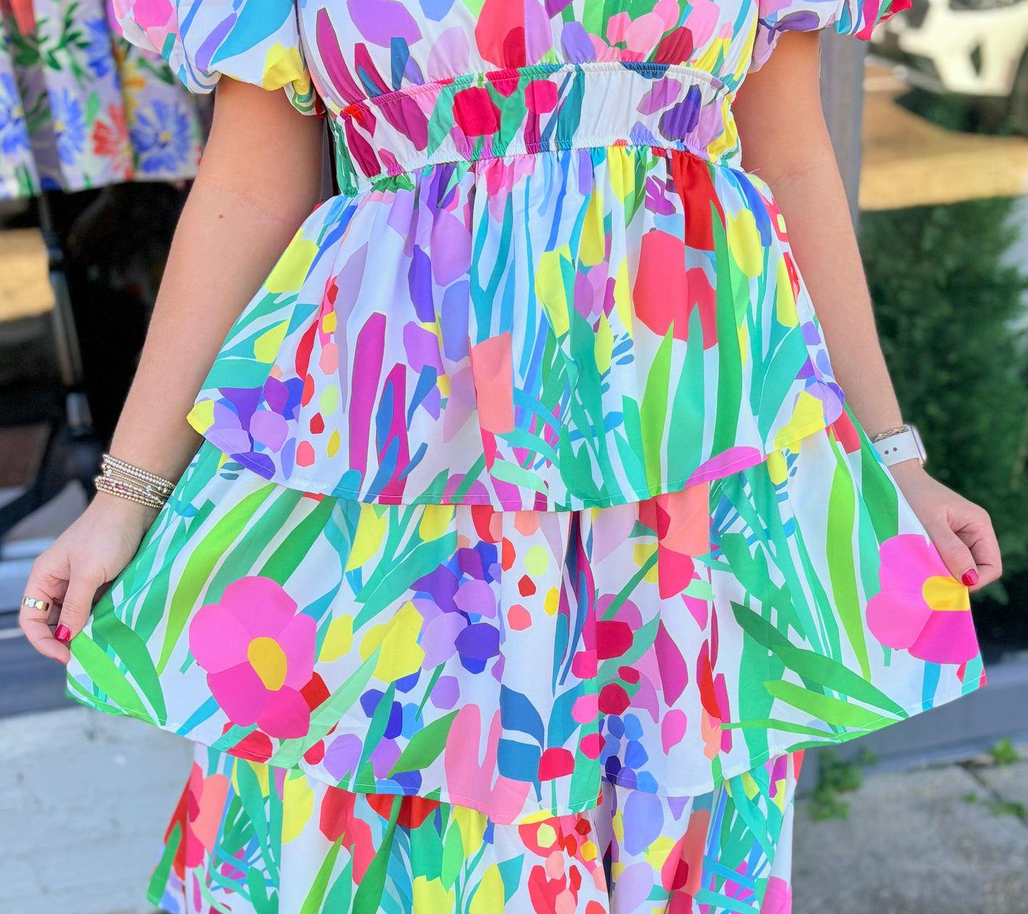 Floral Tiered Dress