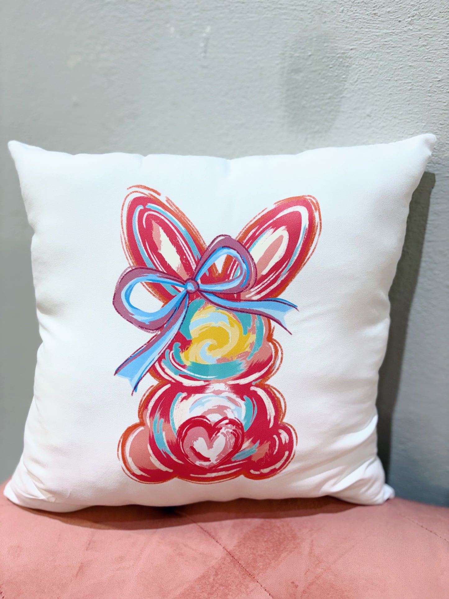 Pink Bunny Pillow