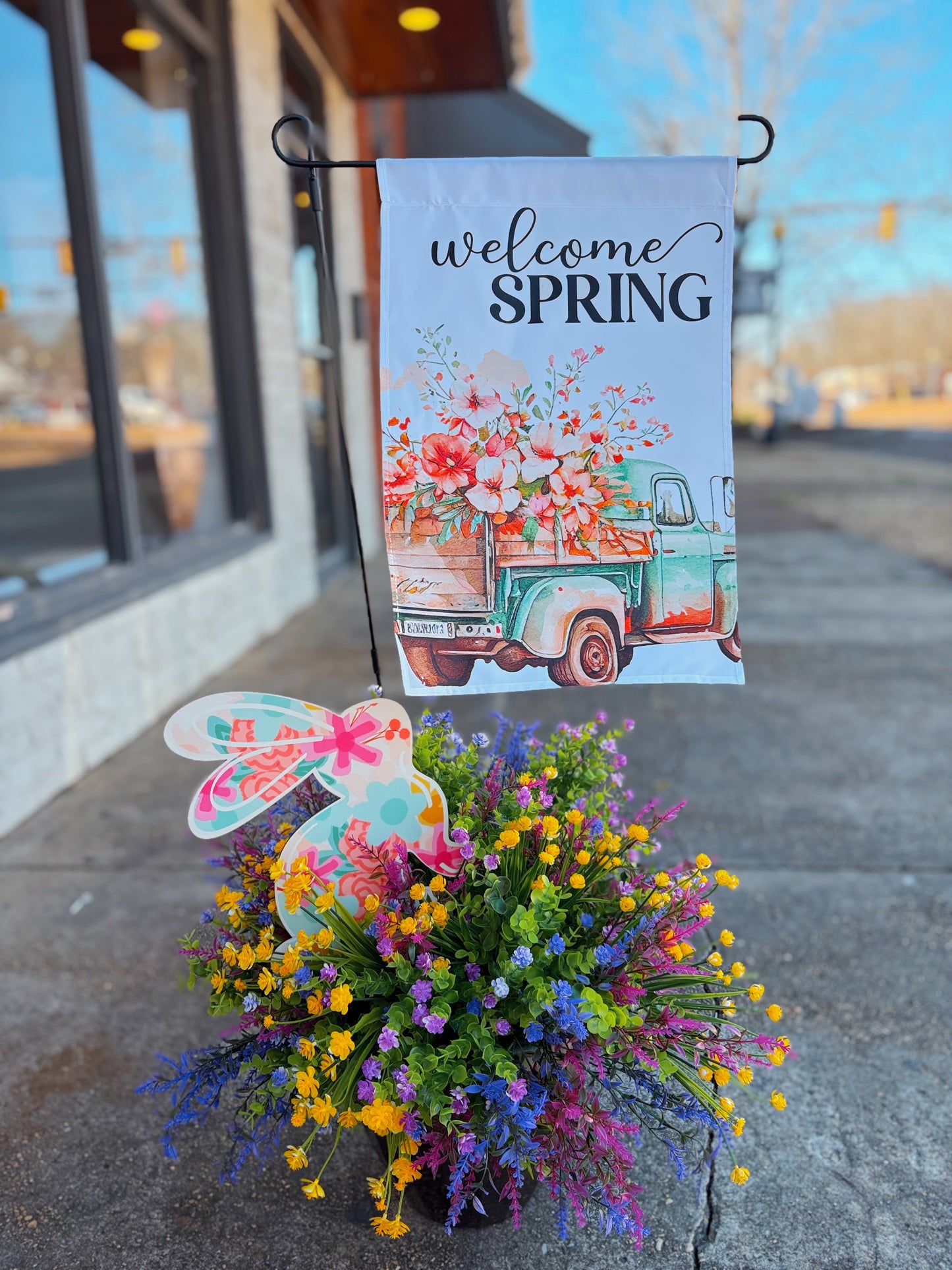 Hello Spring Flag
