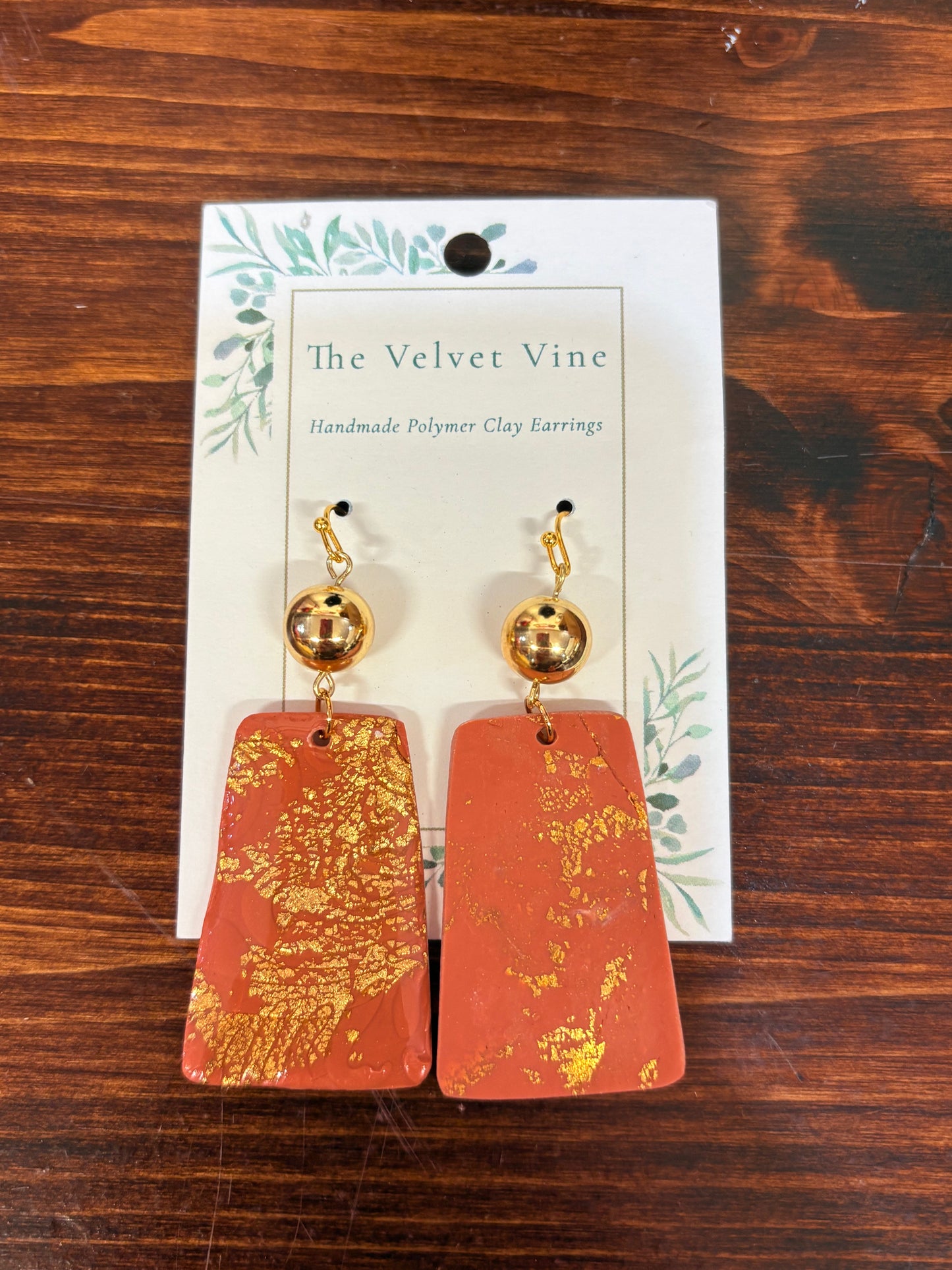 Autumn Glow Rectangle Earrings