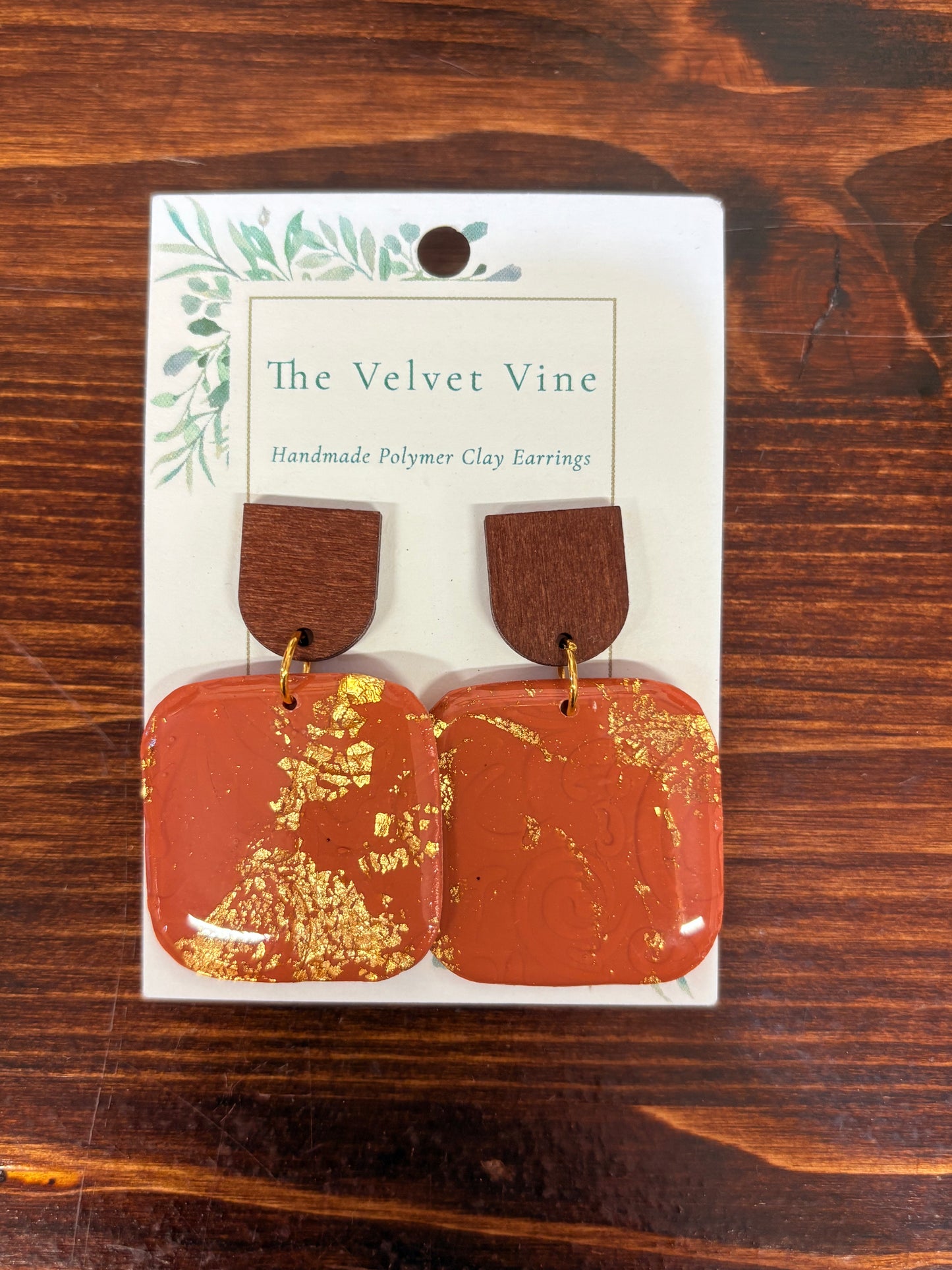 Autumn Glow Square Earrings